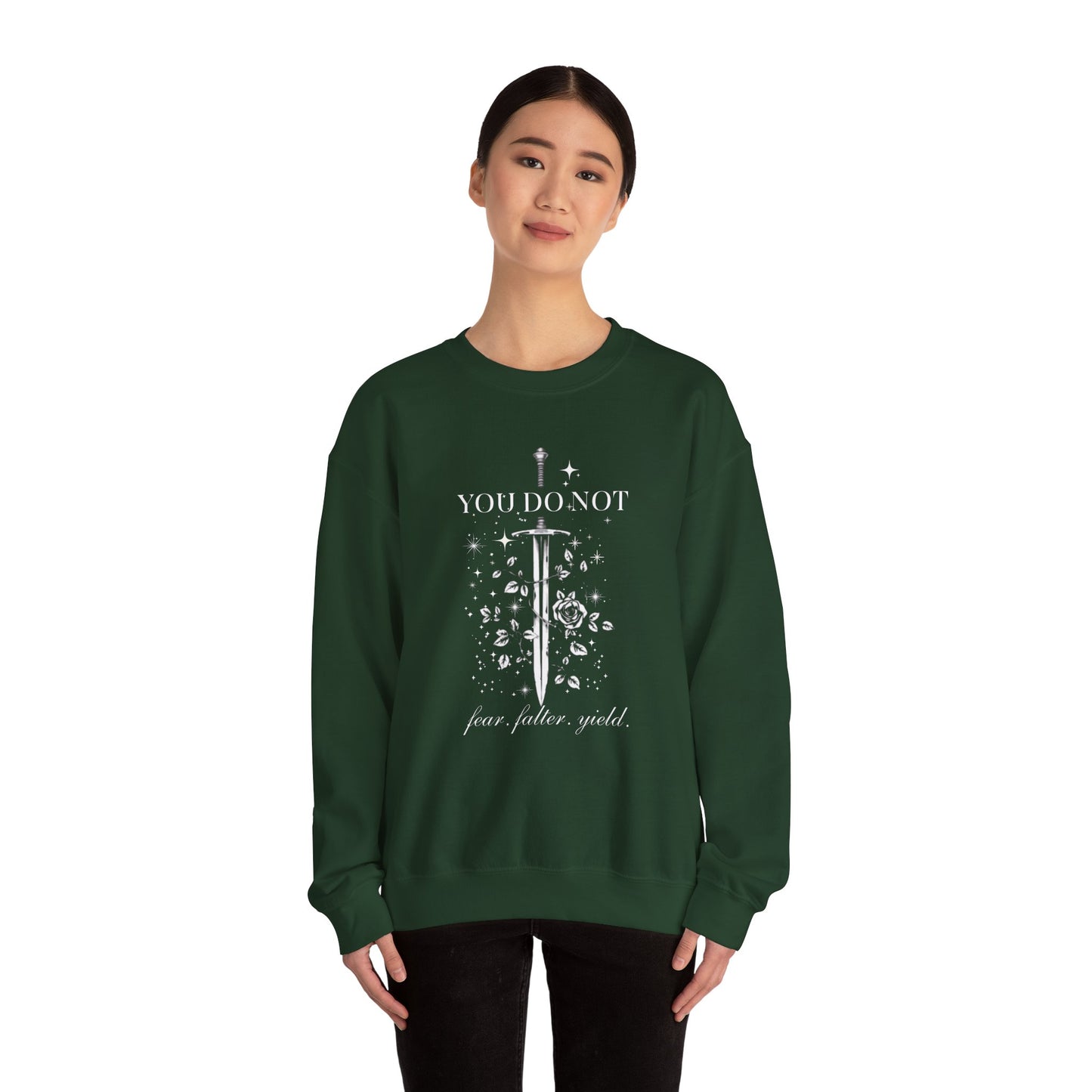You Do Not Yield ACOTAR Inspired Sweatshirt | Book Lover Sweatshirt | Reader Gift