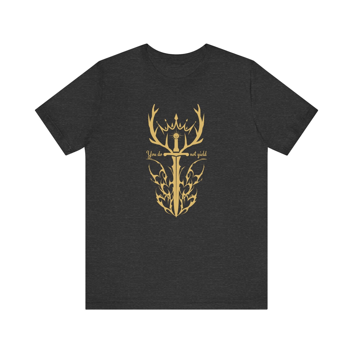 You Do Not Yield (Gold) | Throne of Glass Inspired T-Shirt | Book Lover Shirt | Bookish Gift