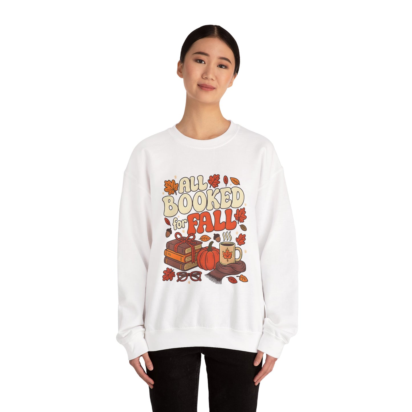 All Booked for Fall Book Lover Sweatshirt | Cozy Sweatshirt | Bookish Gift | Autumn Sweatshirt