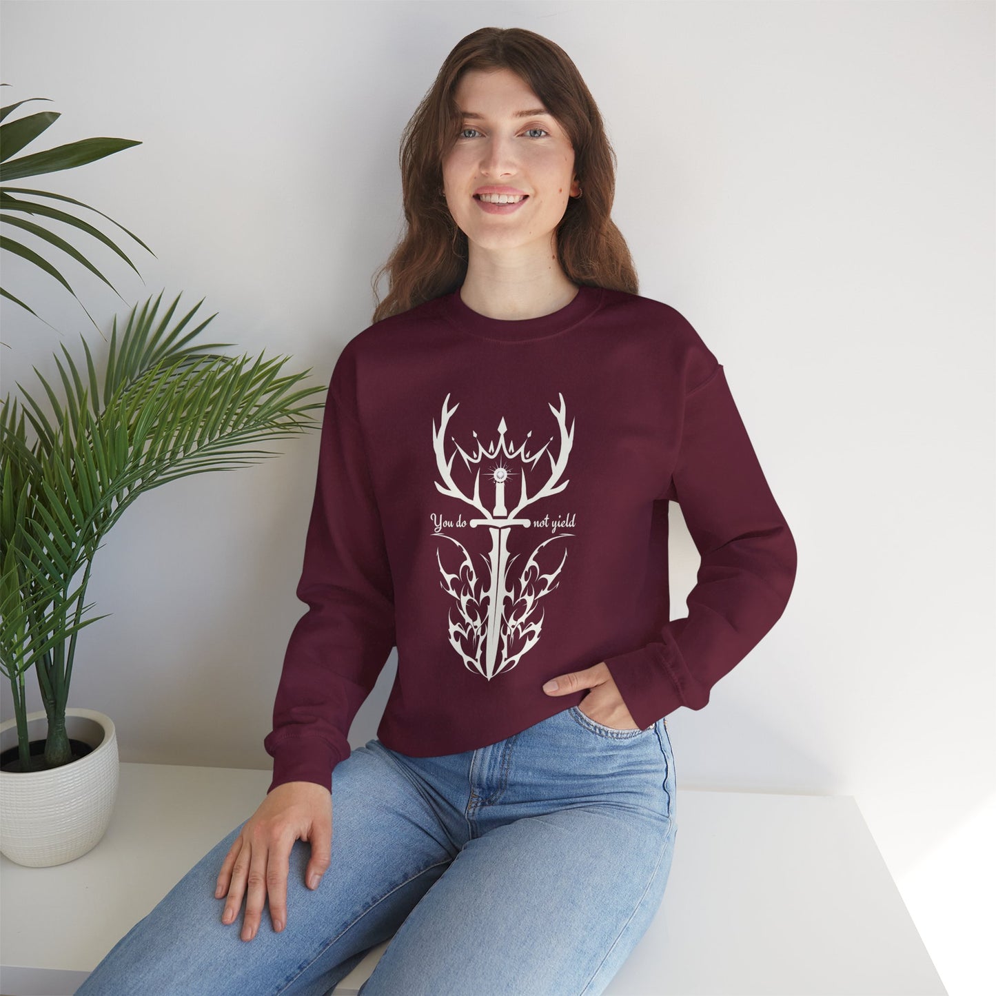 Throne of Glass Inspired Sweatshirt | You Do Not Yield | Book Lover Sweatshirt | Reader Gift