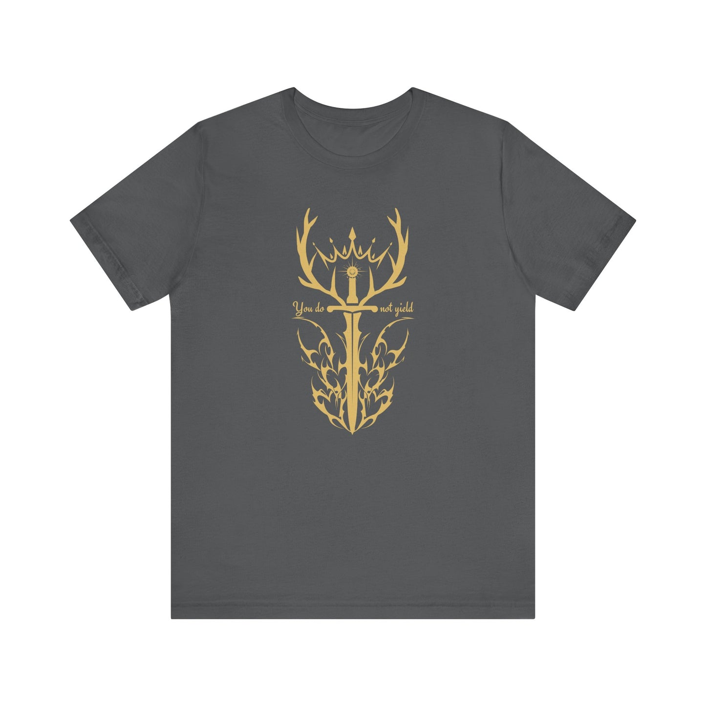 You Do Not Yield (Gold) | Throne of Glass Inspired T-Shirt | Book Lover Shirt | Bookish Gift