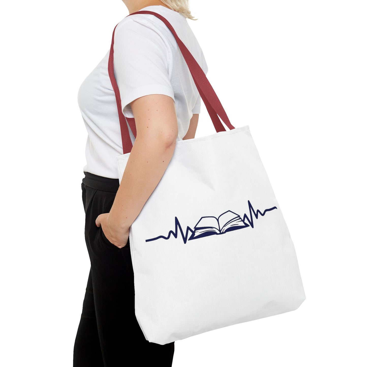 Book Heartbeat | Book Lover Tote Bag