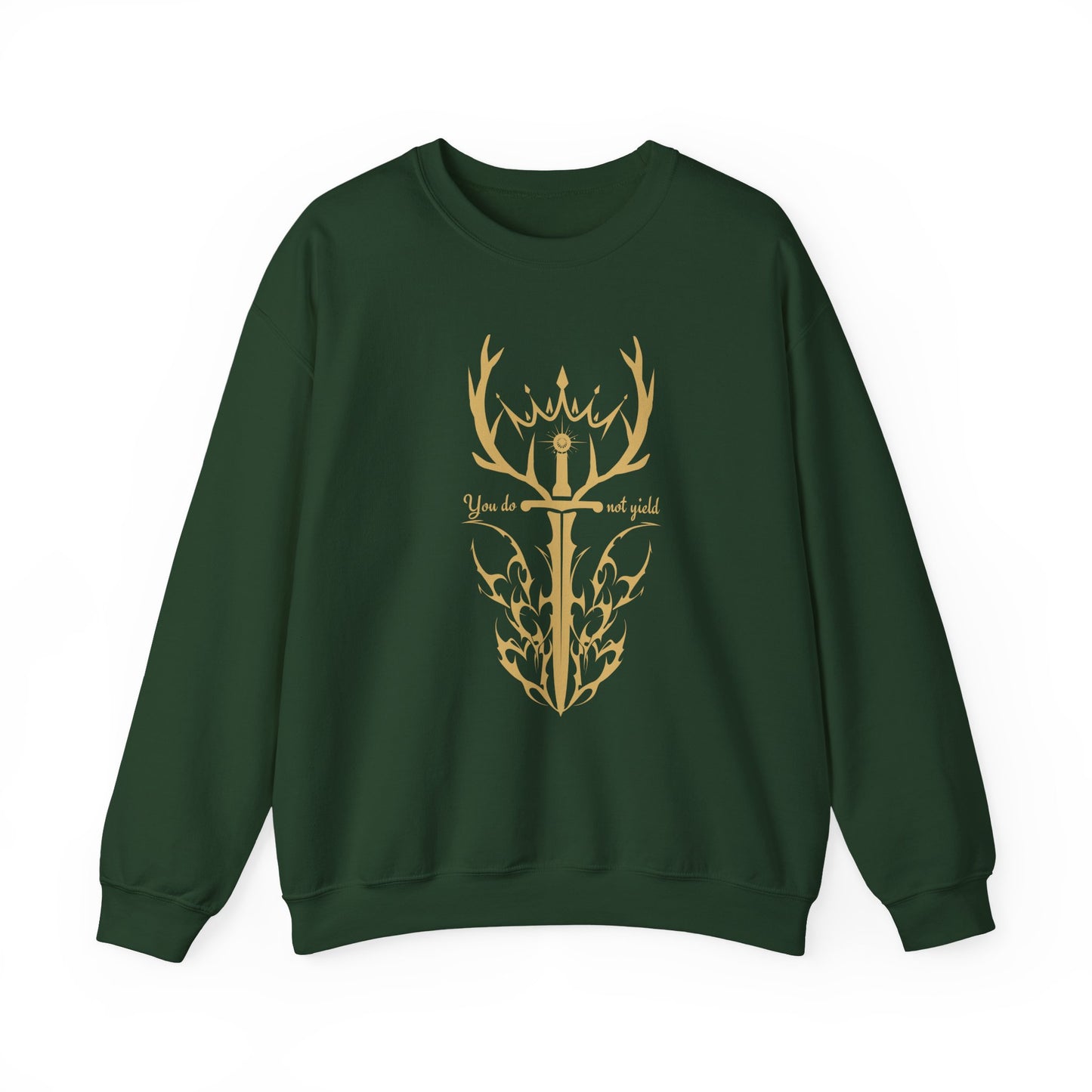 Throne of Glass Inspired Sweatshirt (GOLD) | You Do Not Yield | Book Lover Sweatshirt | Reader Gift