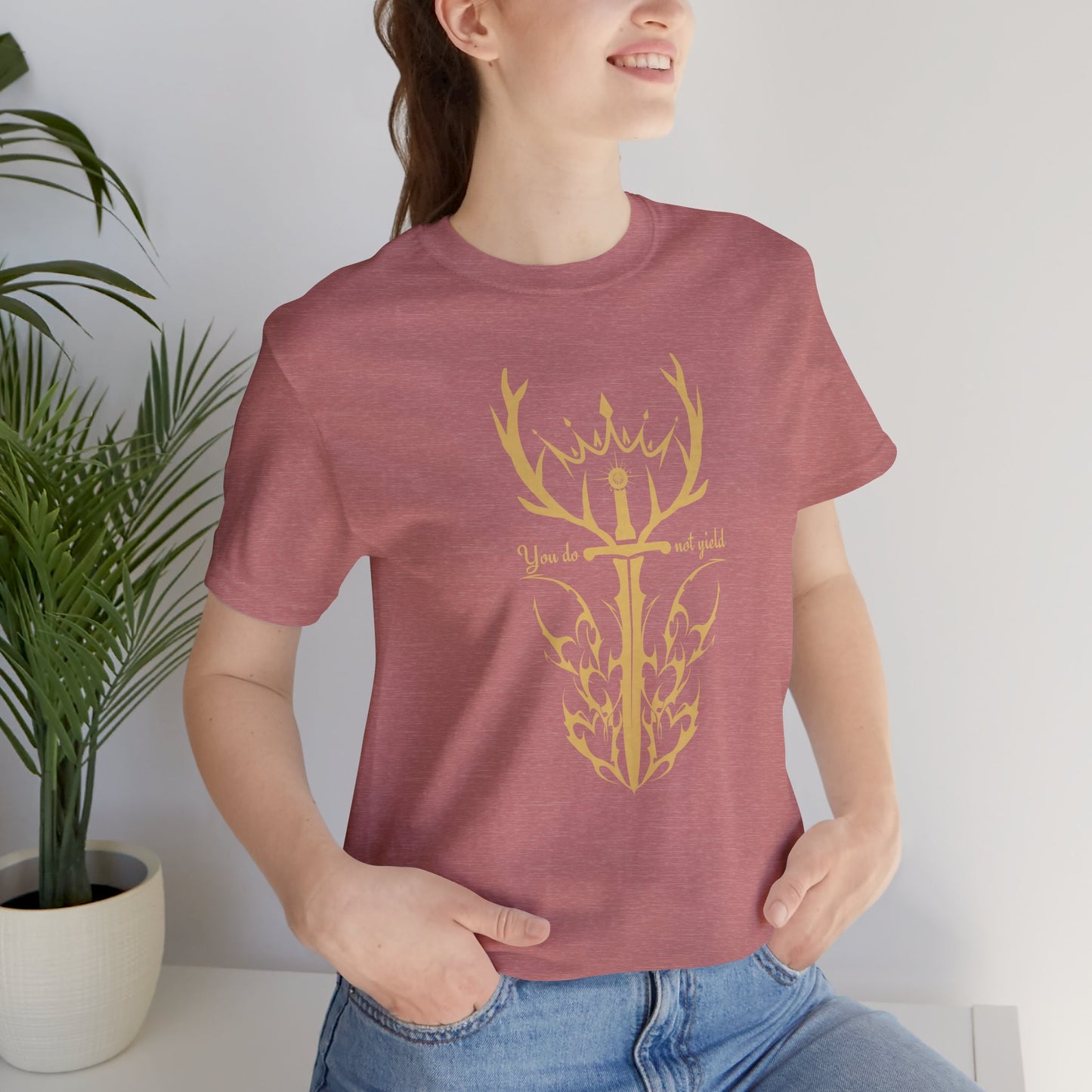 You Do Not Yield (Gold) | Throne of Glass Inspired T-Shirt | Book Lover Shirt | Bookish Gift