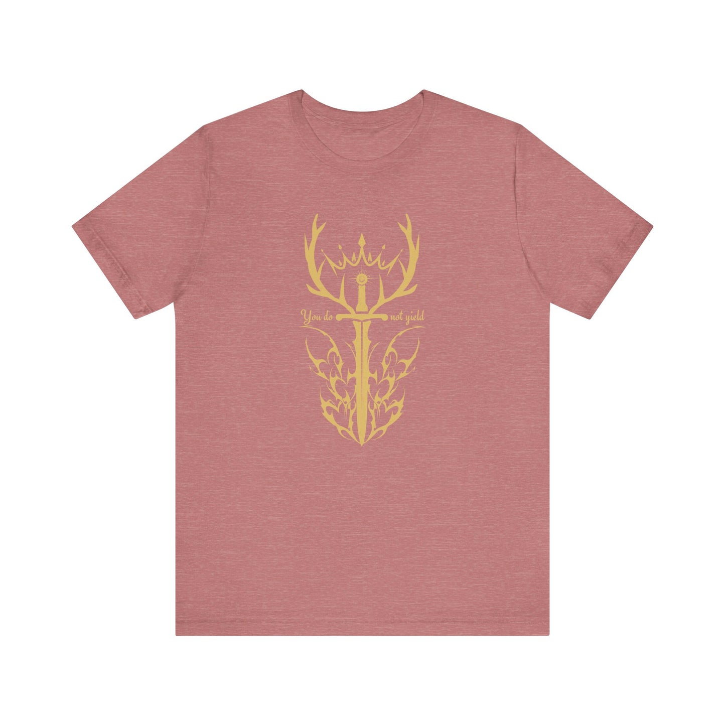 You Do Not Yield (Gold) | Throne of Glass Inspired T-Shirt | Book Lover Shirt | Bookish Gift