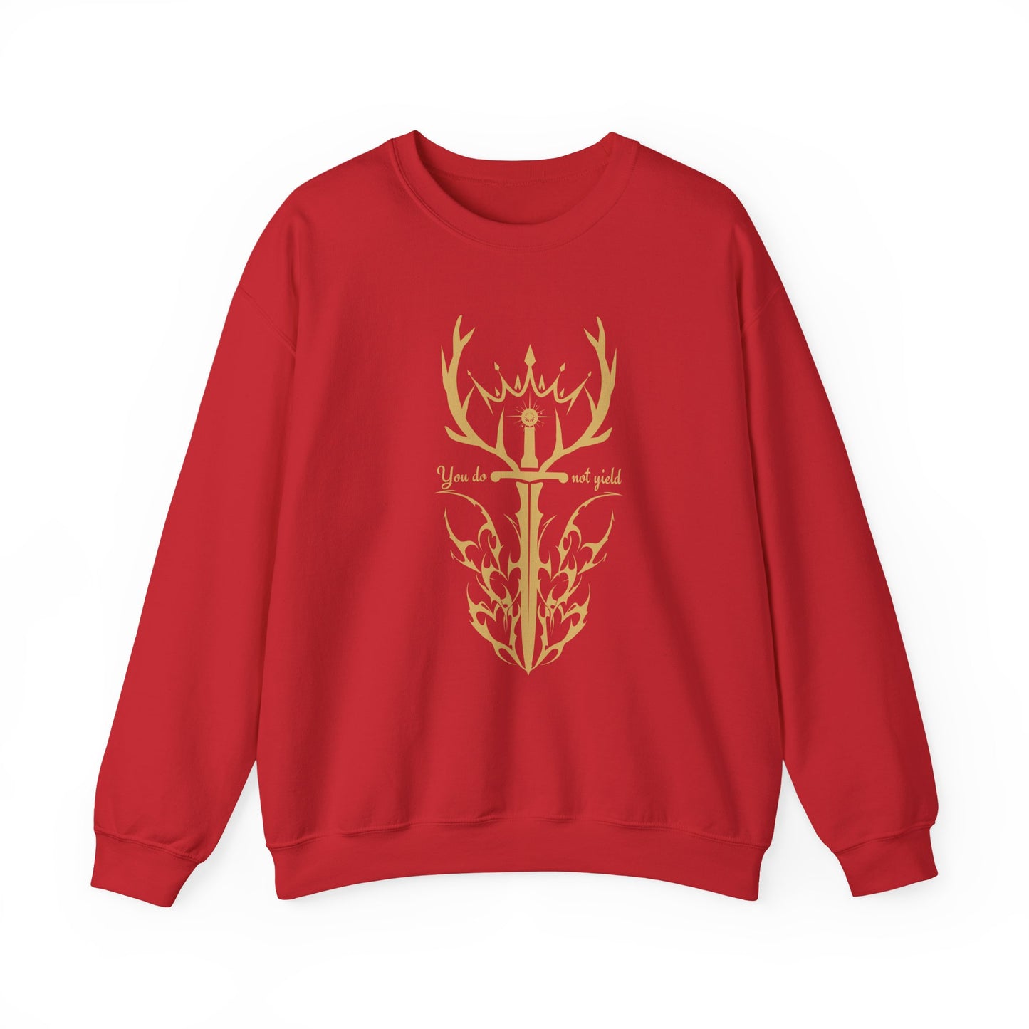 Throne of Glass Inspired Sweatshirt (GOLD) | You Do Not Yield | Book Lover Sweatshirt | Reader Gift
