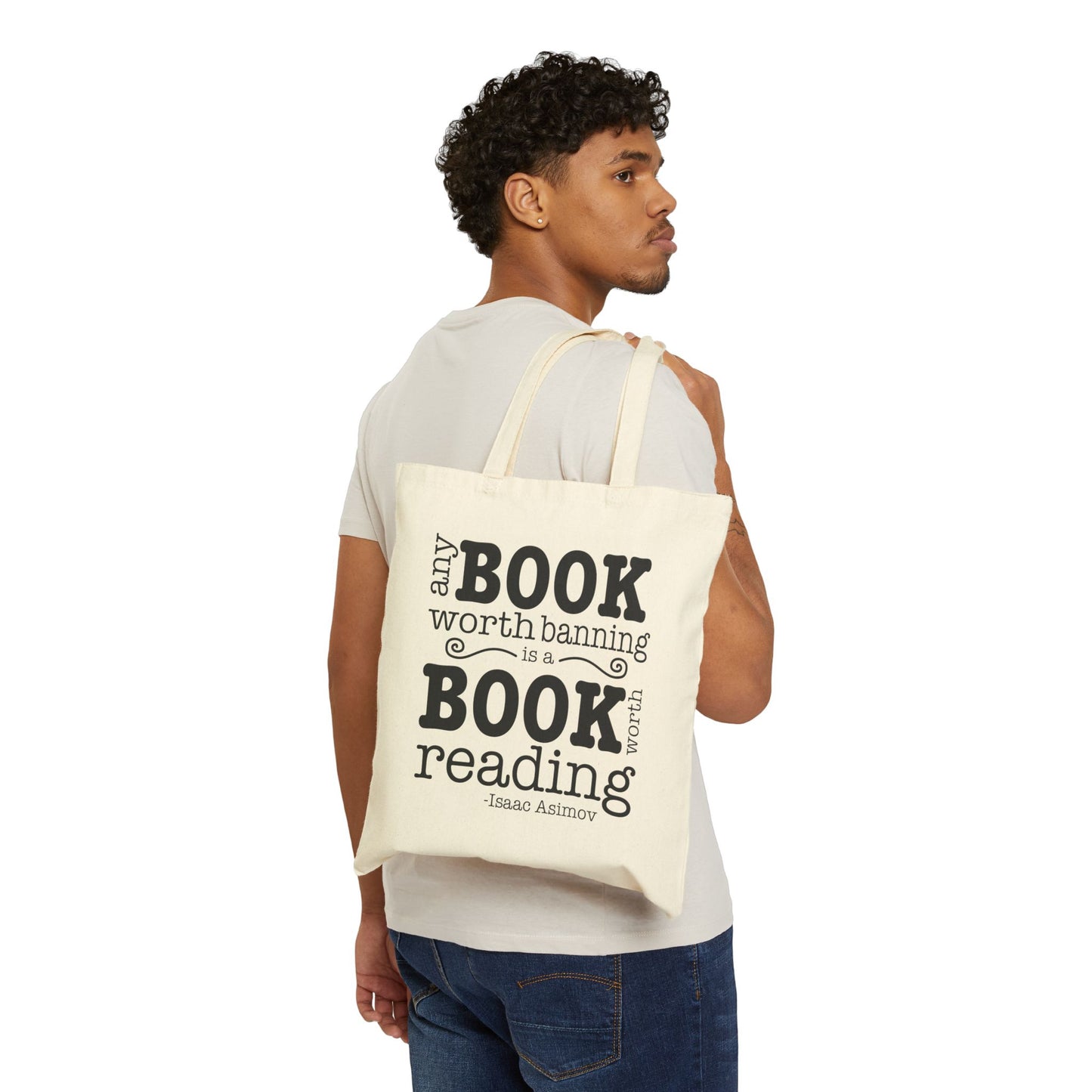 Banned Books Tote Bag | Any Book Worth Banning is a Book Worth Reading Reusable Tote Bag