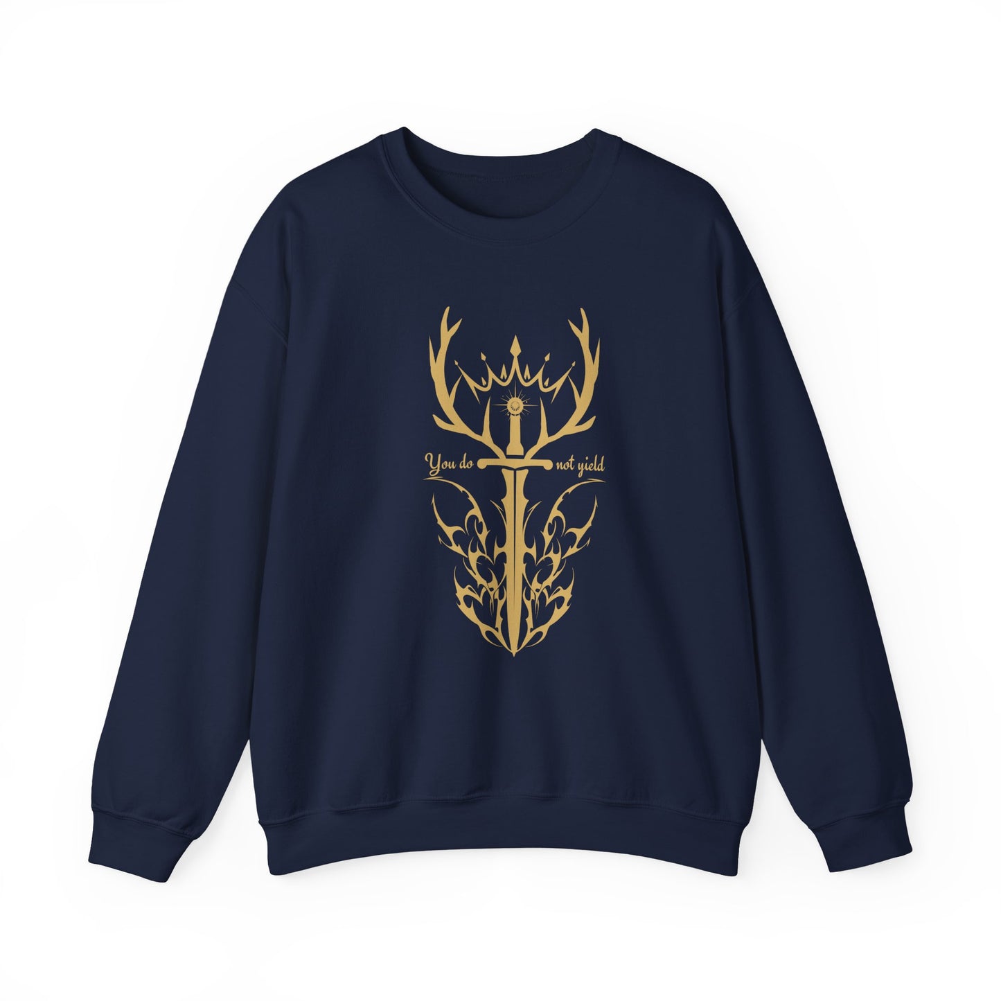 Throne of Glass Inspired Sweatshirt (GOLD) | You Do Not Yield | Book Lover Sweatshirt | Reader Gift