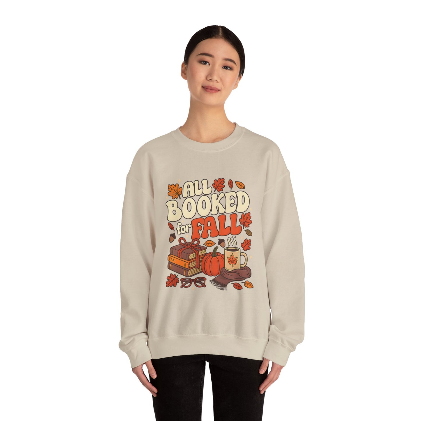 All Booked for Fall Book Lover Sweatshirt | Cozy Sweatshirt | Bookish Gift | Autumn Sweatshirt