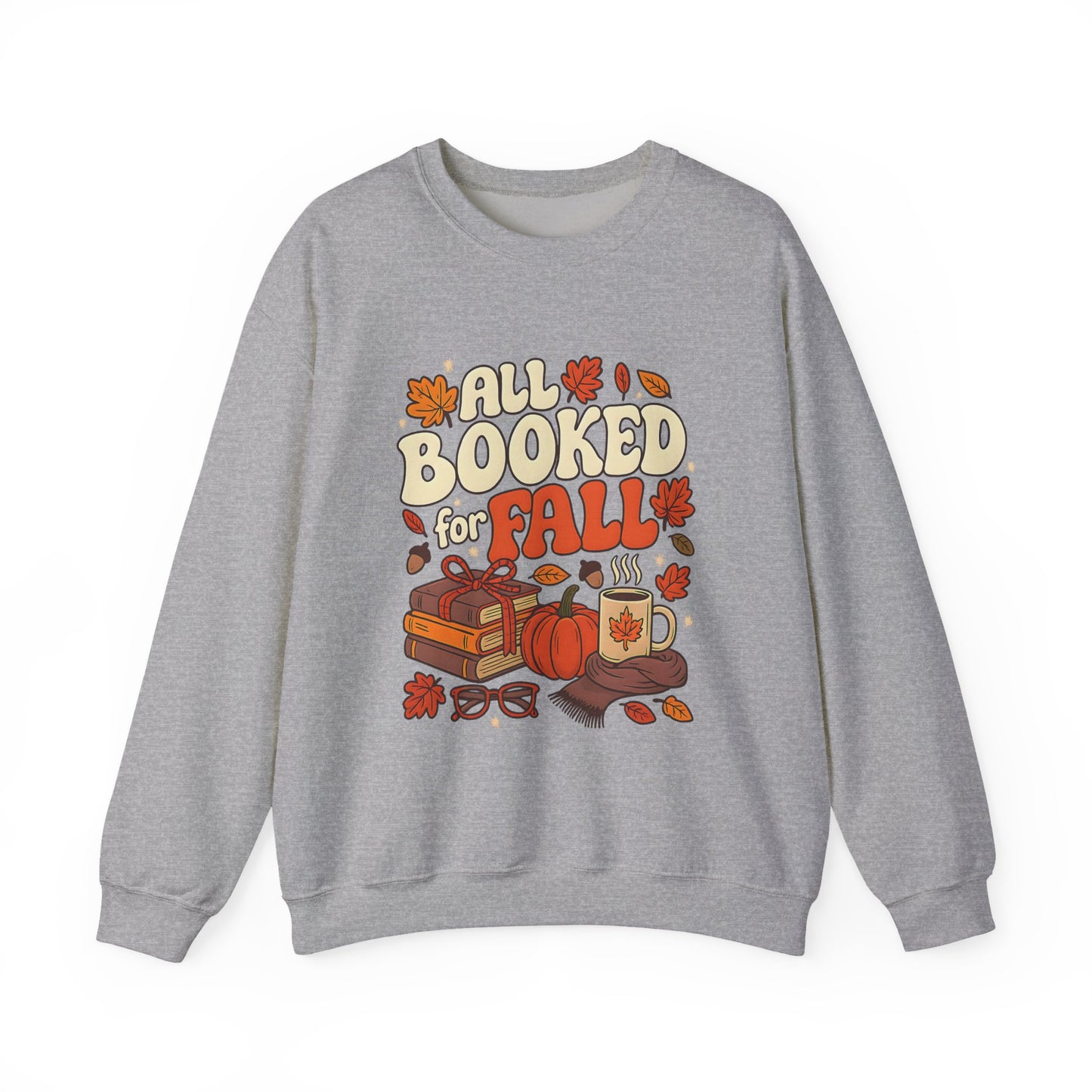 All Booked for Fall Book Lover Sweatshirt | Cozy Sweatshirt | Bookish Gift | Autumn Sweatshirt