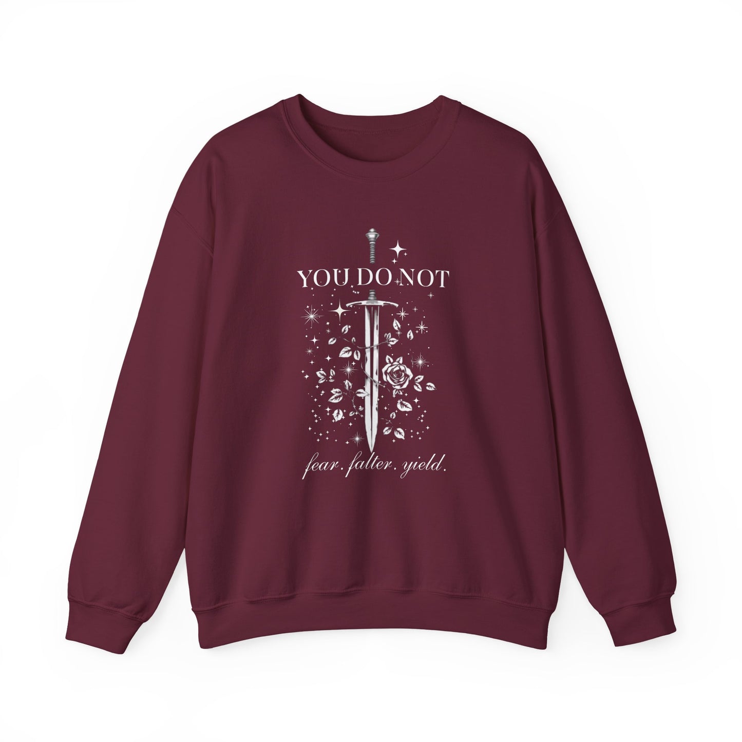 You Do Not Yield ACOTAR Inspired Sweatshirt | Book Lover Sweatshirt | Reader Gift