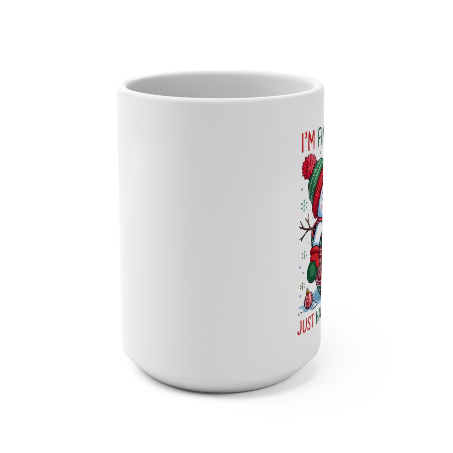 Having a Meltdown Funny Holiday Coffee, Tea, Hot Chocolate Mug | Cute Snowman Design | Holiday Cup | Funny Gift