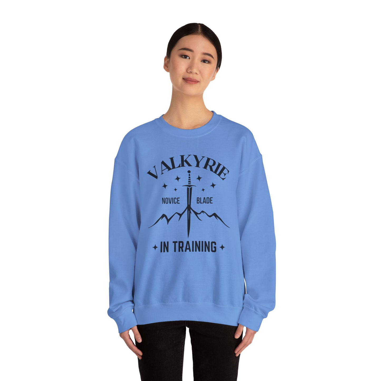 OFFICIALLY LICENSED SJM ACOTAR Merch - Valkyrie in Training Unisex Crewneck Sweatshirt