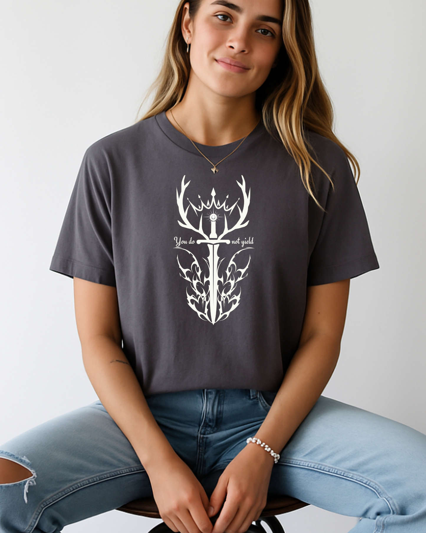 You Do Not Yield (White) | Throne of Glass Inspired T-Shirt | Book Lover Shirt | Bookish Gift
