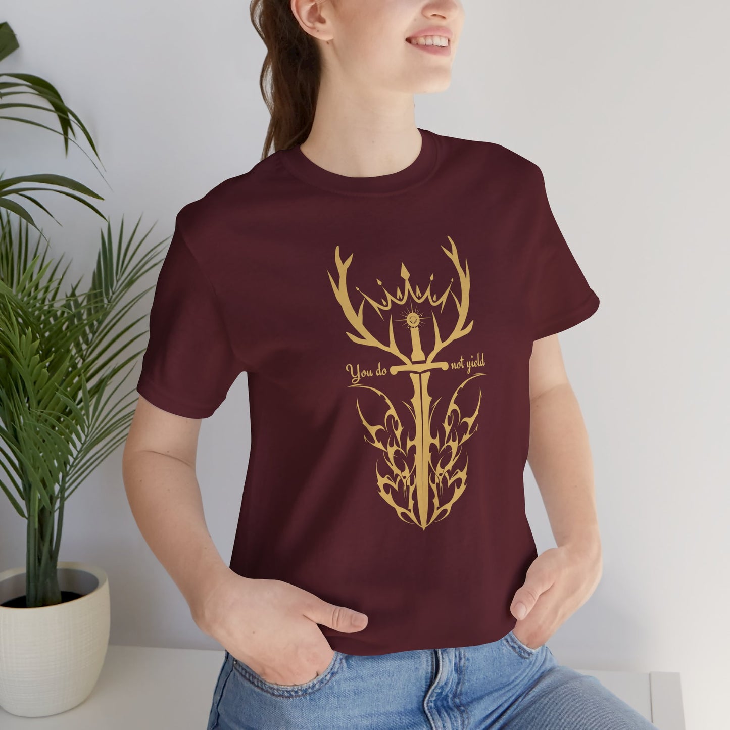 You Do Not Yield (Gold) | Throne of Glass Inspired T-Shirt | Book Lover Shirt | Bookish Gift