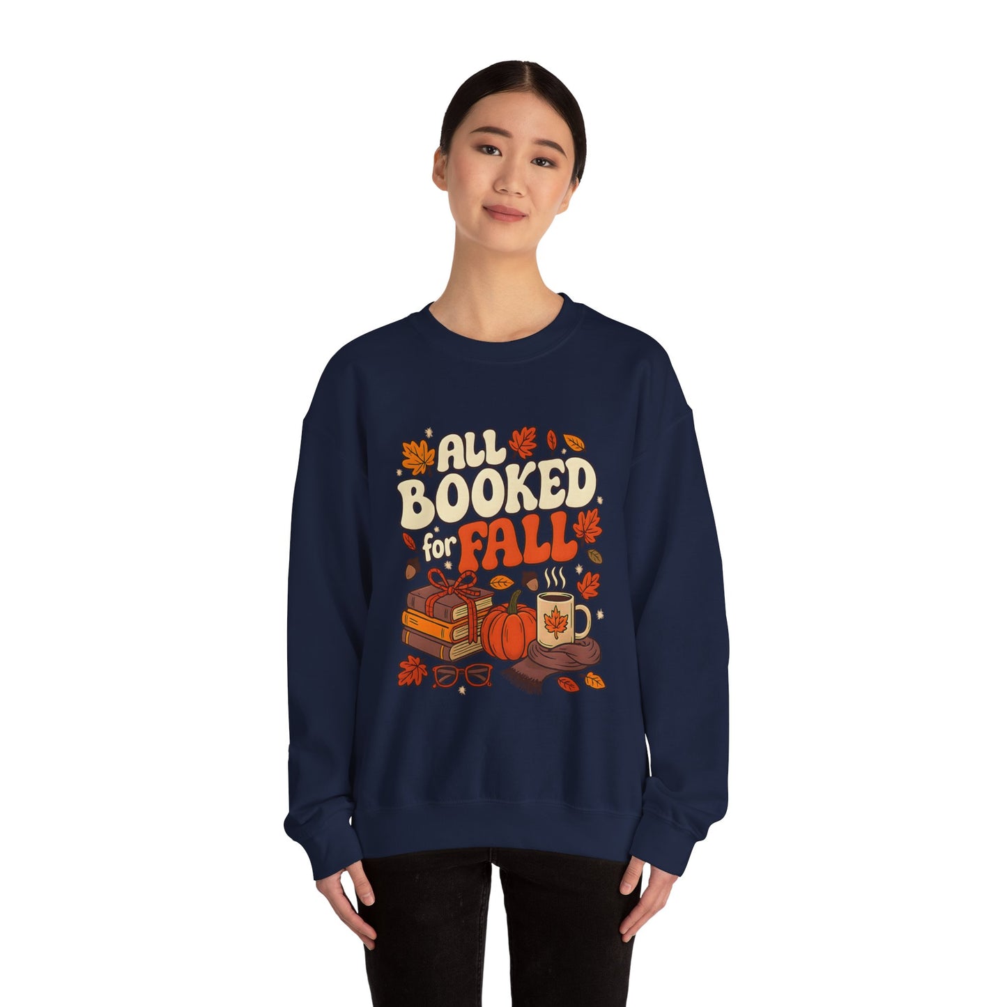 All Booked for Fall Book Lover Sweatshirt | Cozy Sweatshirt | Bookish Gift | Autumn Sweatshirt