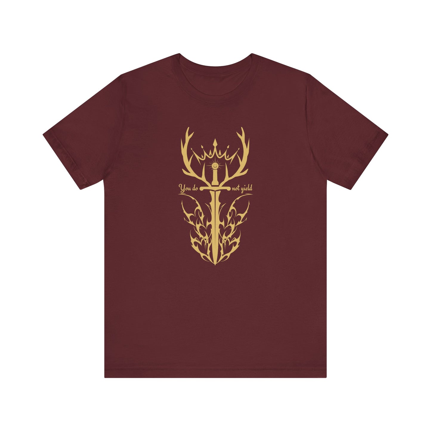 You Do Not Yield (Gold) | Throne of Glass Inspired T-Shirt | Book Lover Shirt | Bookish Gift