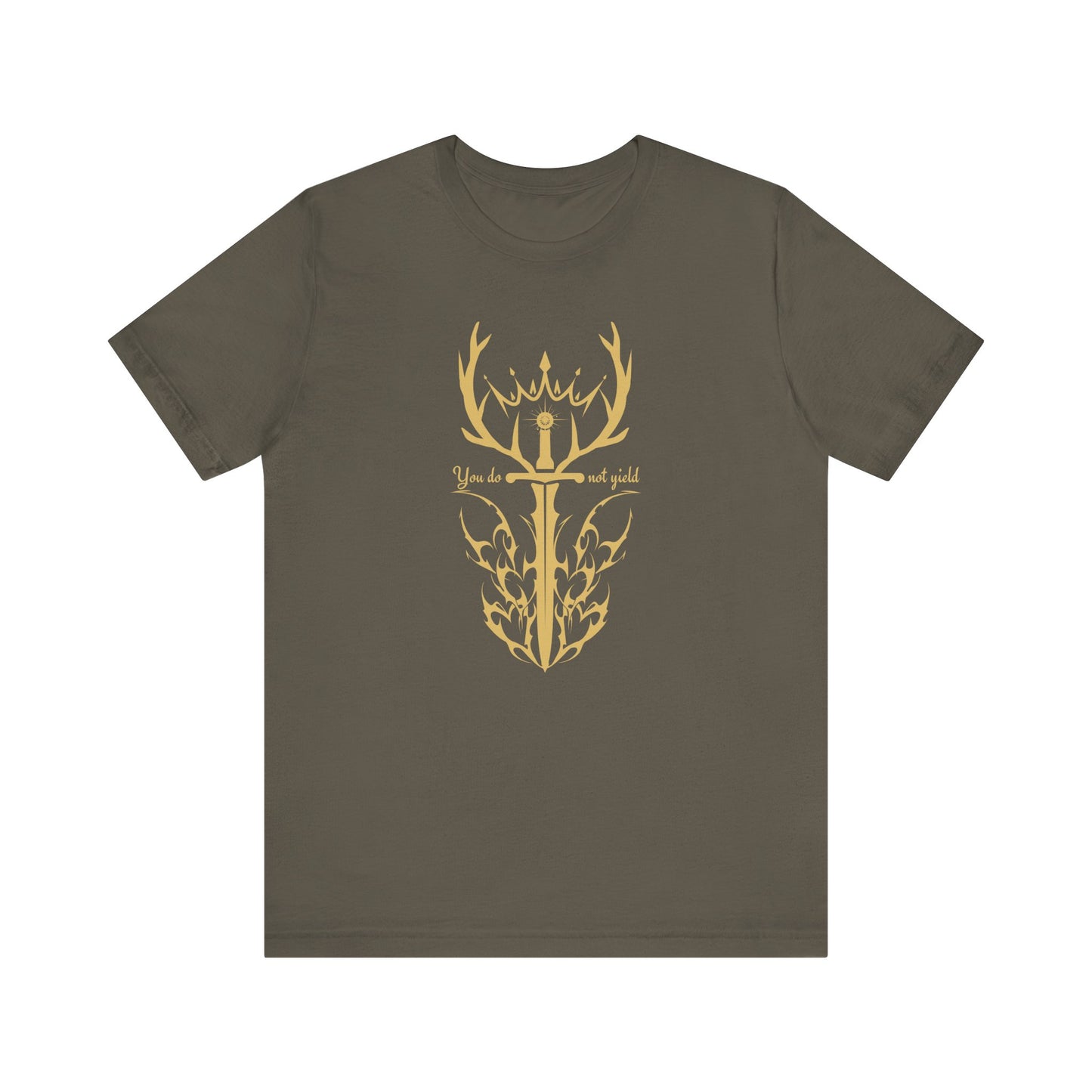 You Do Not Yield (Gold) | Throne of Glass Inspired T-Shirt | Book Lover Shirt | Bookish Gift