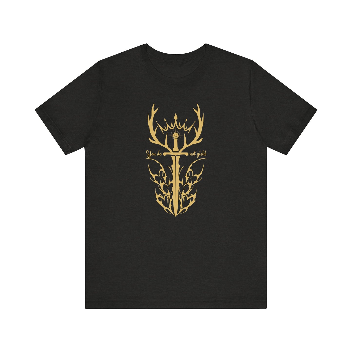 You Do Not Yield (Gold) | Throne of Glass Inspired T-Shirt | Book Lover Shirt | Bookish Gift