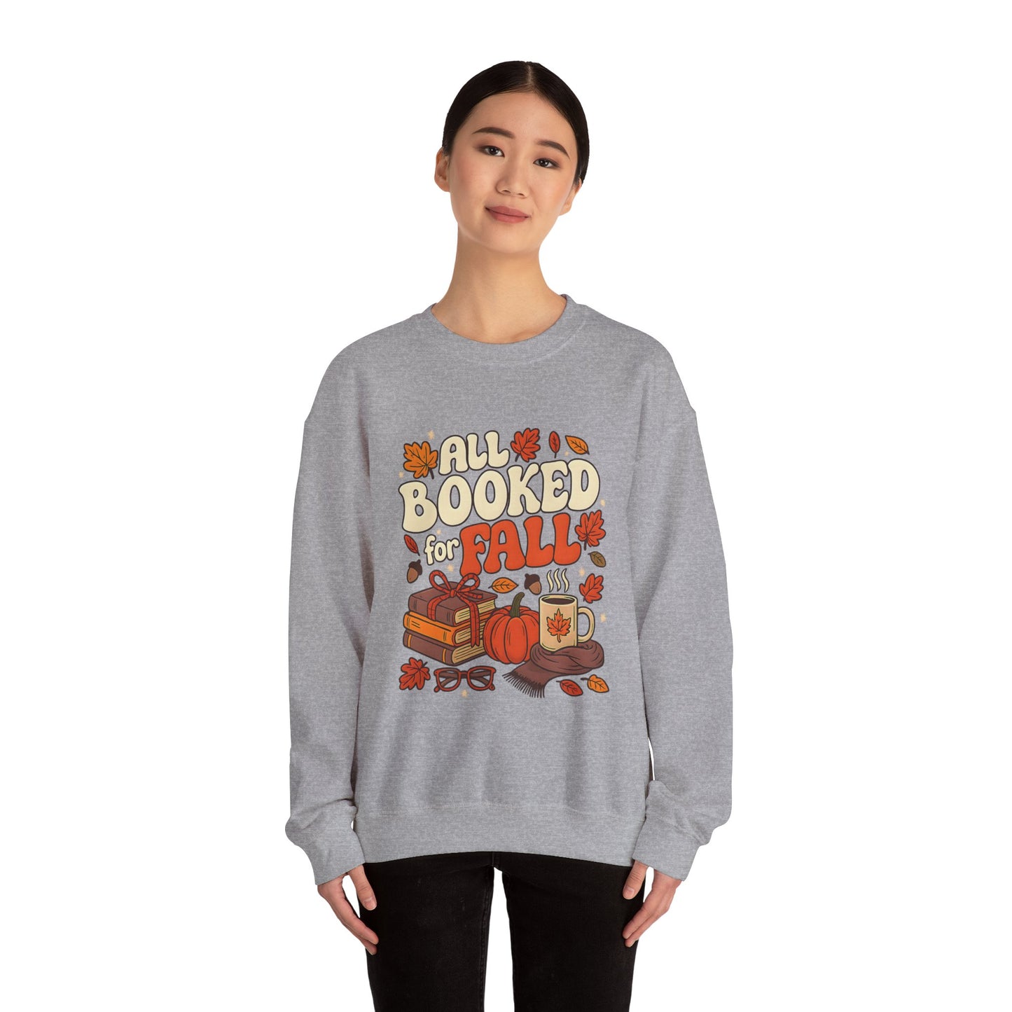 All Booked for Fall Book Lover Sweatshirt | Cozy Sweatshirt | Bookish Gift | Autumn Sweatshirt