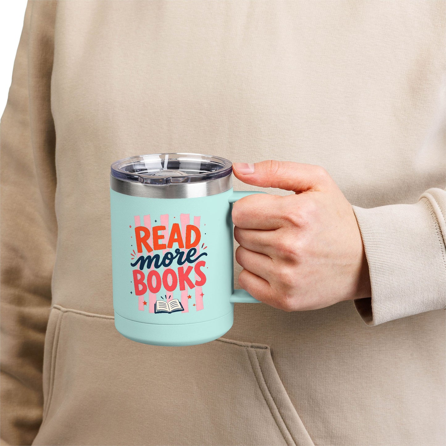 Read More Books 15oz Tumbler Mug | Gift for Book Lovers