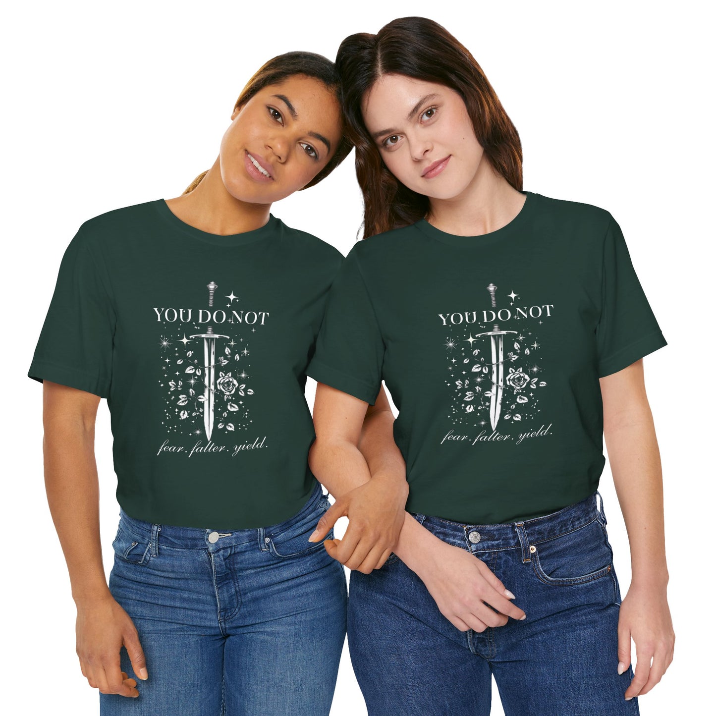 You Do Not Fear Falter Yield ACOTAR T-Shirt | Sarah J Maas Fandom Shirt | Book Lover T-Shirt