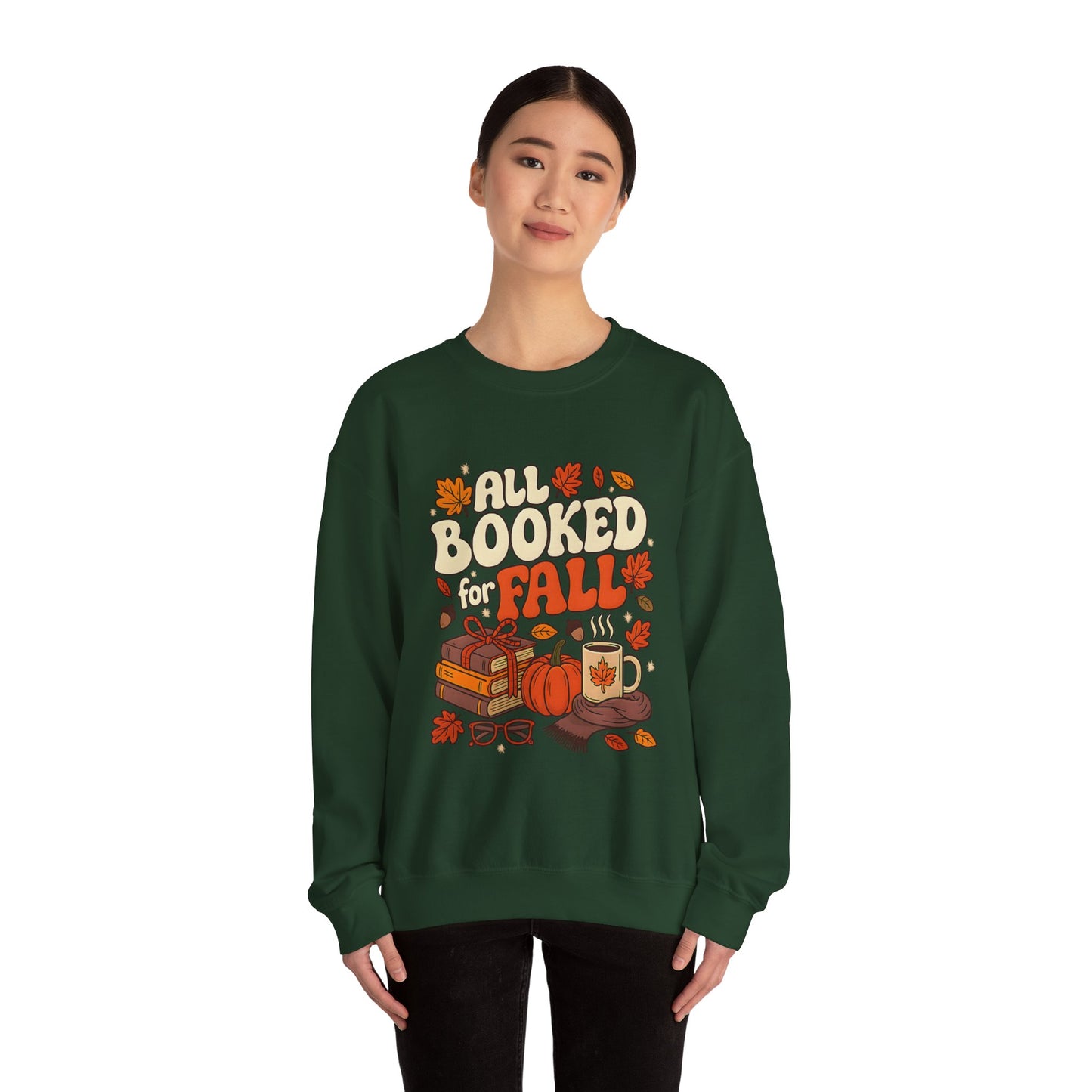 All Booked for Fall Book Lover Sweatshirt | Cozy Sweatshirt | Bookish Gift | Autumn Sweatshirt