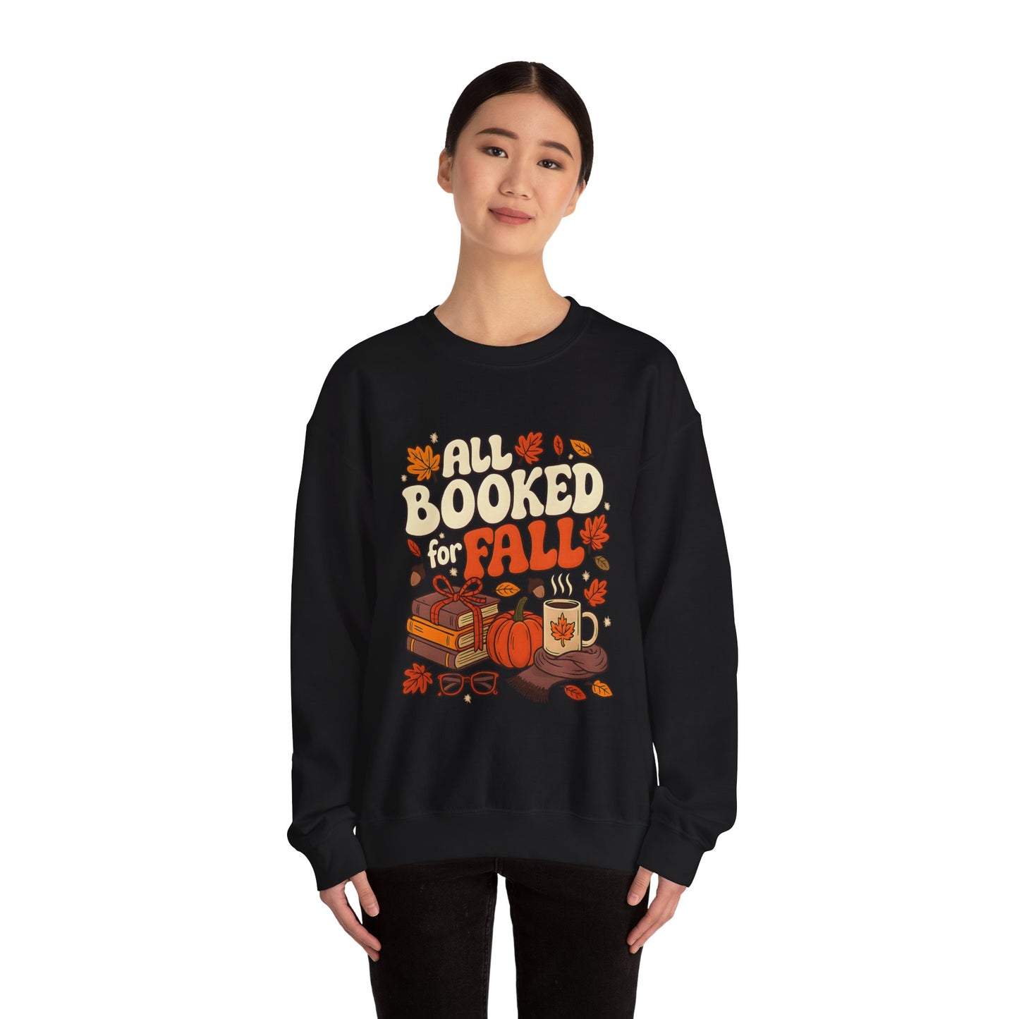 All Booked for Fall Book Lover Sweatshirt | Cozy Sweatshirt | Bookish Gift | Autumn Sweatshirt