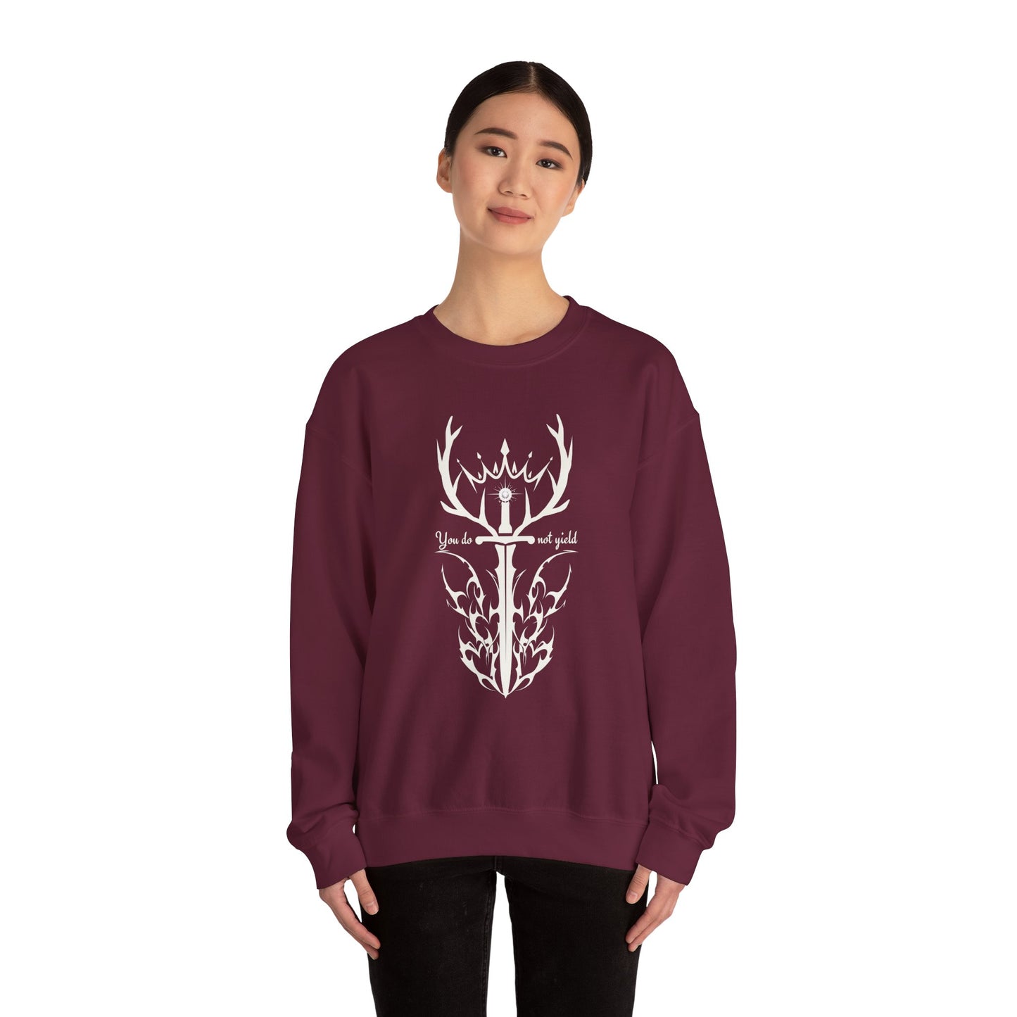 Throne of Glass Inspired Sweatshirt | You Do Not Yield | Book Lover Sweatshirt | Reader Gift