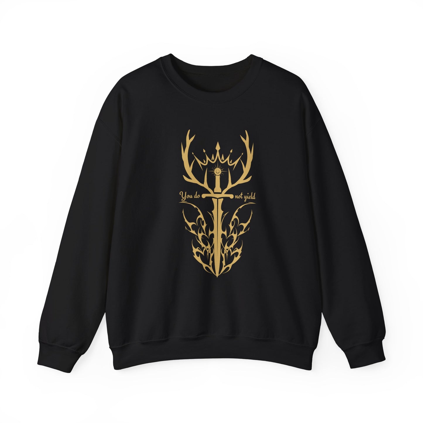 Throne of Glass Inspired Sweatshirt (GOLD) | You Do Not Yield | Book Lover Sweatshirt | Reader Gift