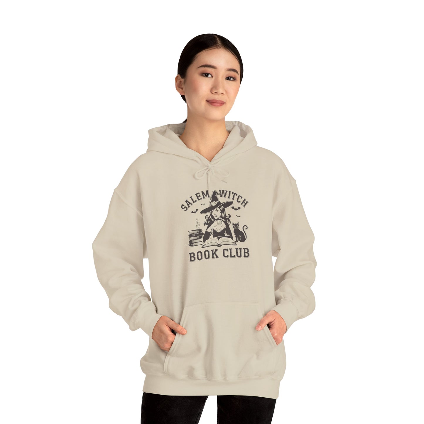Salem Witch Book Club Hoodie - Cozy Sweatshirt for Readers, Witchy Gift, Book Lover Apparel, Halloween Vibes, Fall Fashion