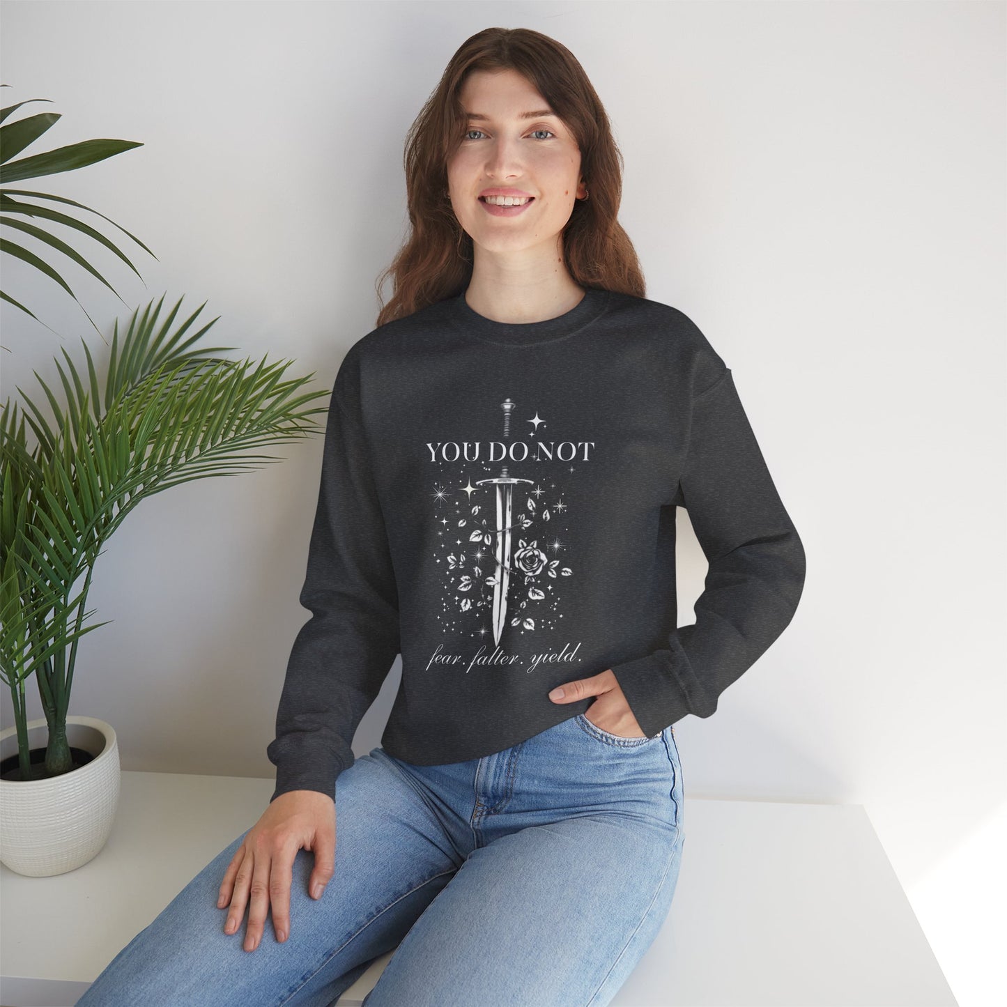 You Do Not Yield ACOTAR Inspired Sweatshirt | Book Lover Sweatshirt | Reader Gift