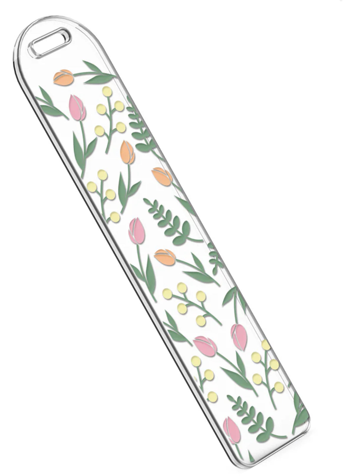 Tulip Garden Spring Acrylic Bookmark