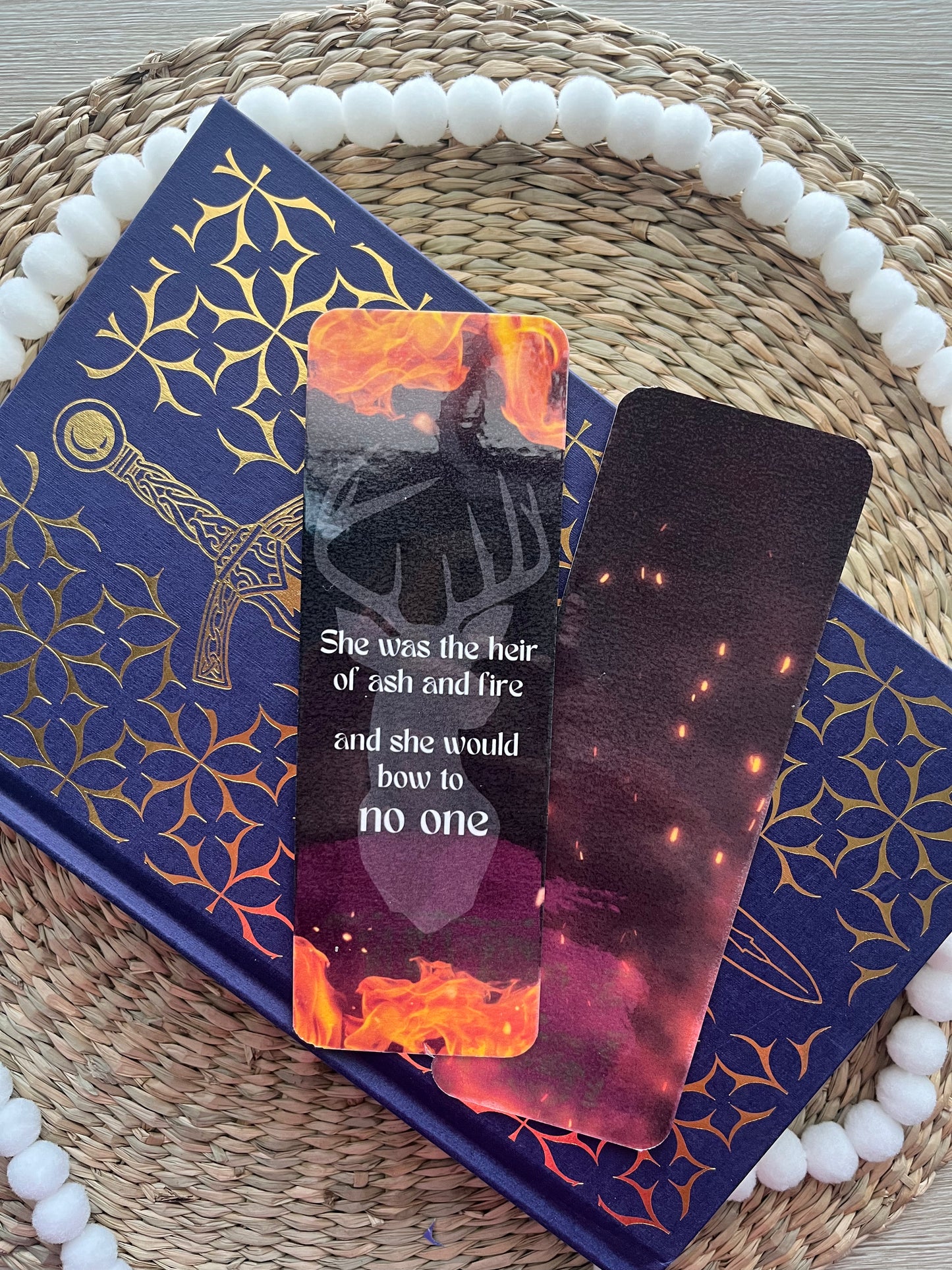 Heir of Ash and Fire | Sarah J Maas | Throne of Glass Laminated Bookmark