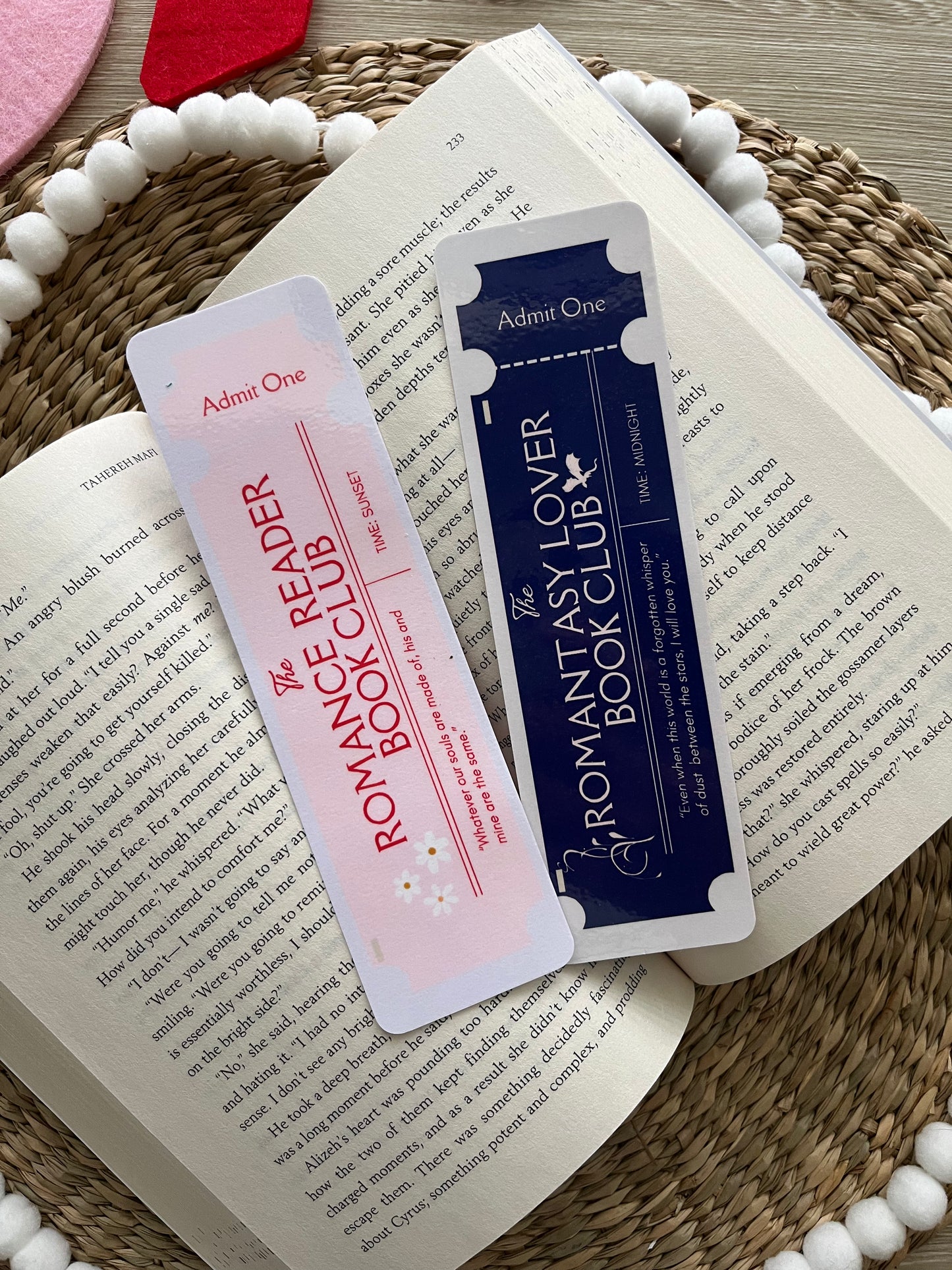 The Romance Reader Book Club Bookmark