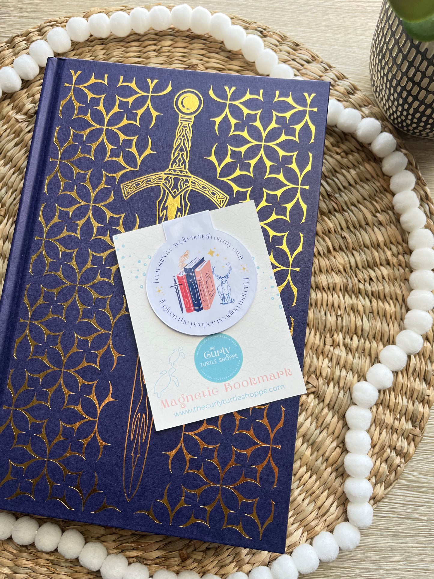 Proper Reading Material Celaena Sardothien Quote | Sarah J Maas Throne of Glass Magnetic Bookmark