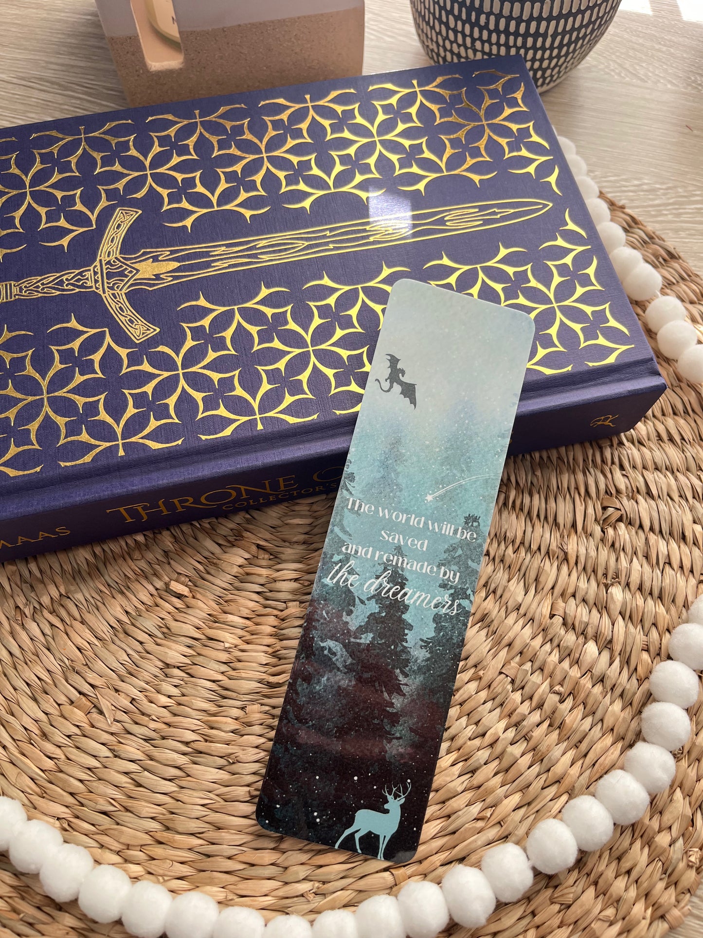 The World Will Be Saved by the Dreamers| Sarah J Maas | Throne of Glass Laminated Bookmark