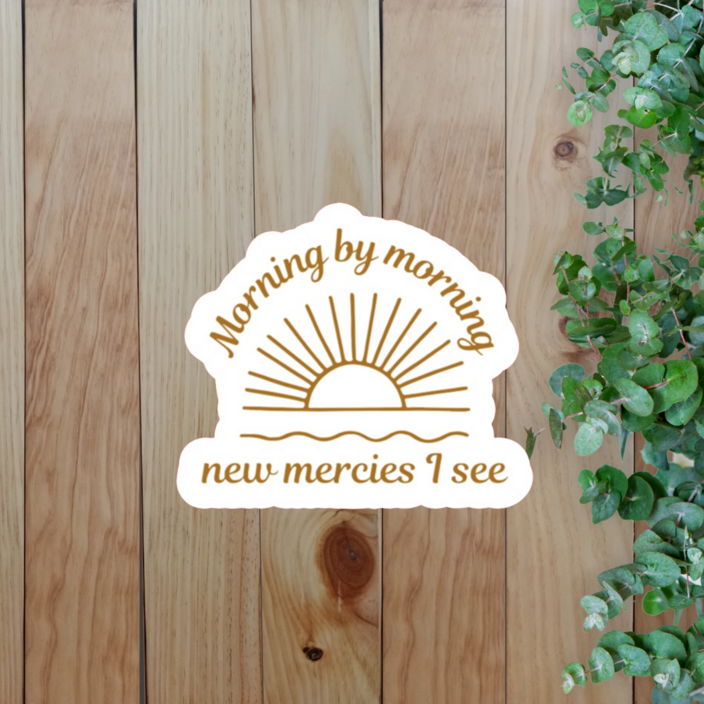 Morning by Morning New Mercies I See Sticker | Great is Thy Faithfulness Sticker