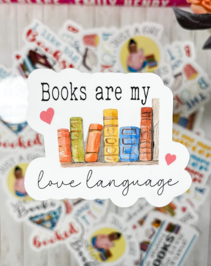 Books Are My Love Language Sticker