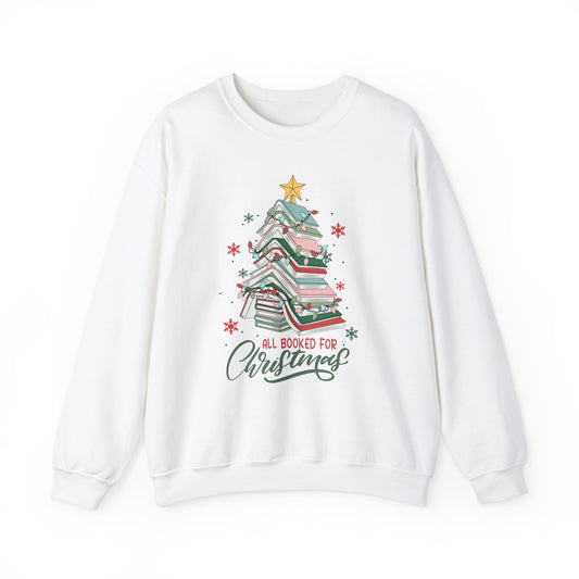 All Booked For Christmas Crewneck Sweatshirt