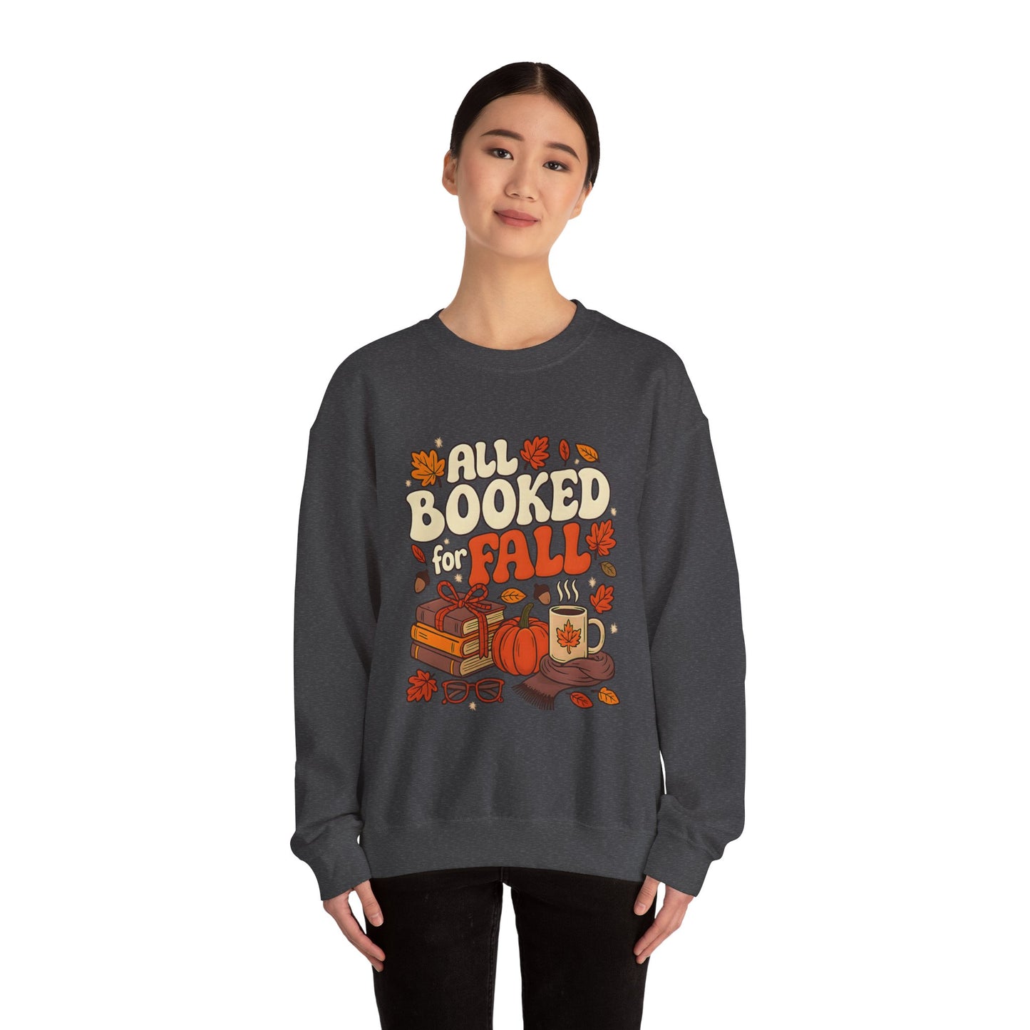 All Booked for Fall Book Lover Sweatshirt | Cozy Sweatshirt | Bookish Gift | Autumn Sweatshirt