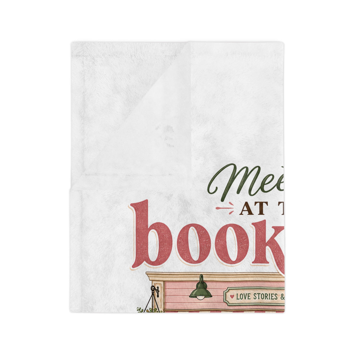 Meet Me at the Bookstore Velveteen Blanket