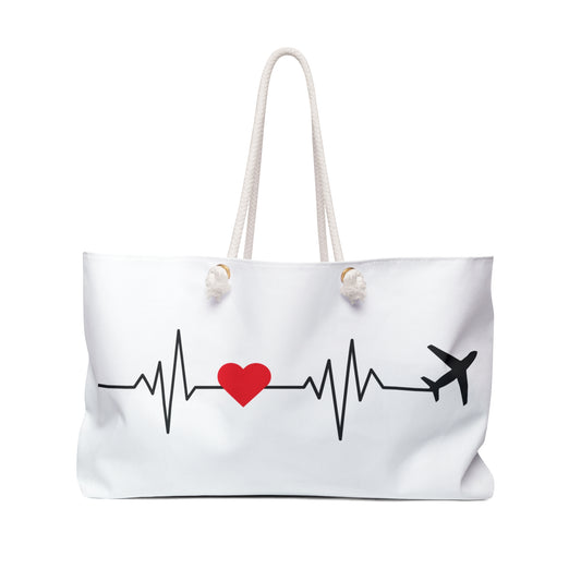 Heartbeat Travel Weekender Bag - Perfect for Adventurers and Jet-Setters