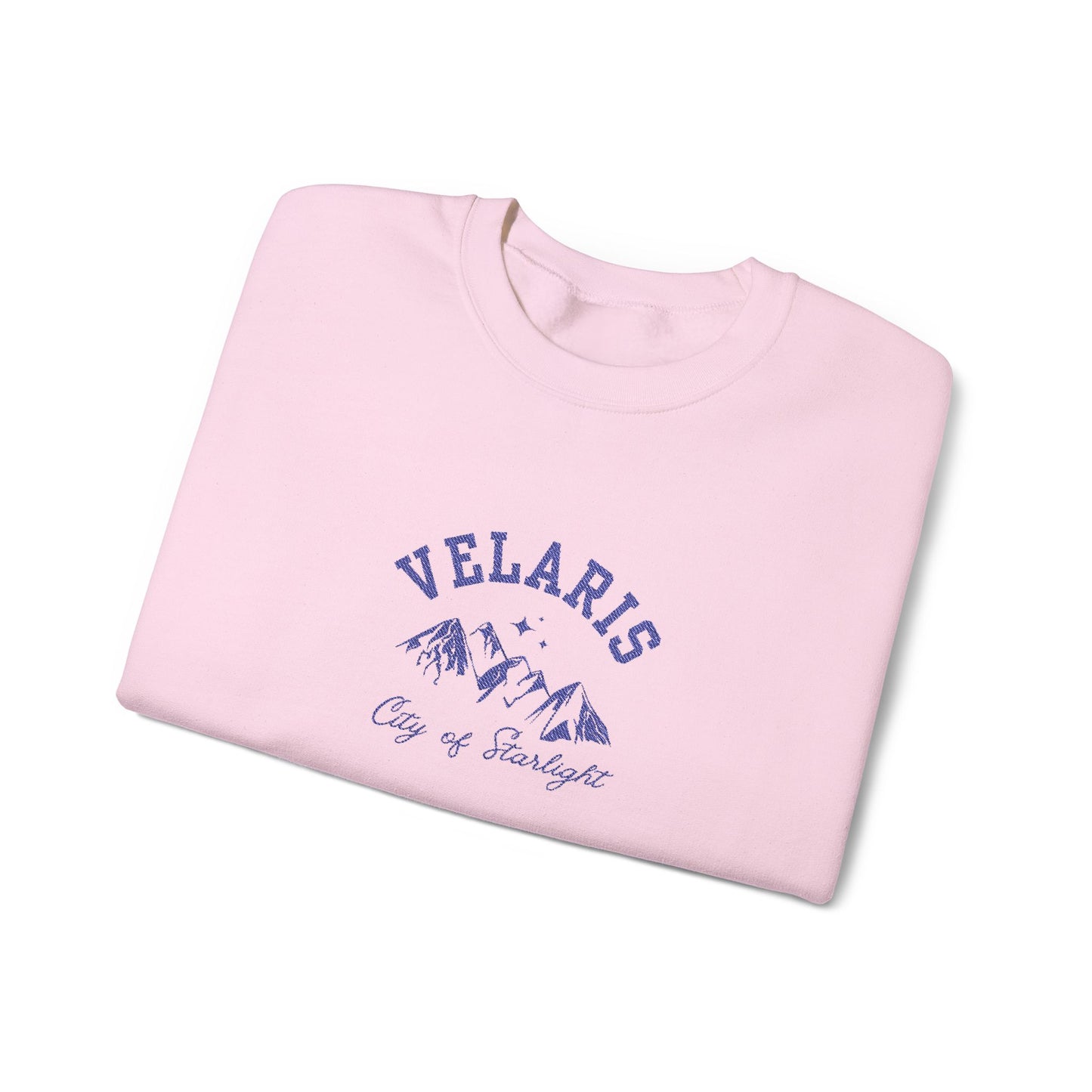 Velaris City of Starlight - Navy Emboridery ACOTAR Embroidered Crewneck Sweatshirt