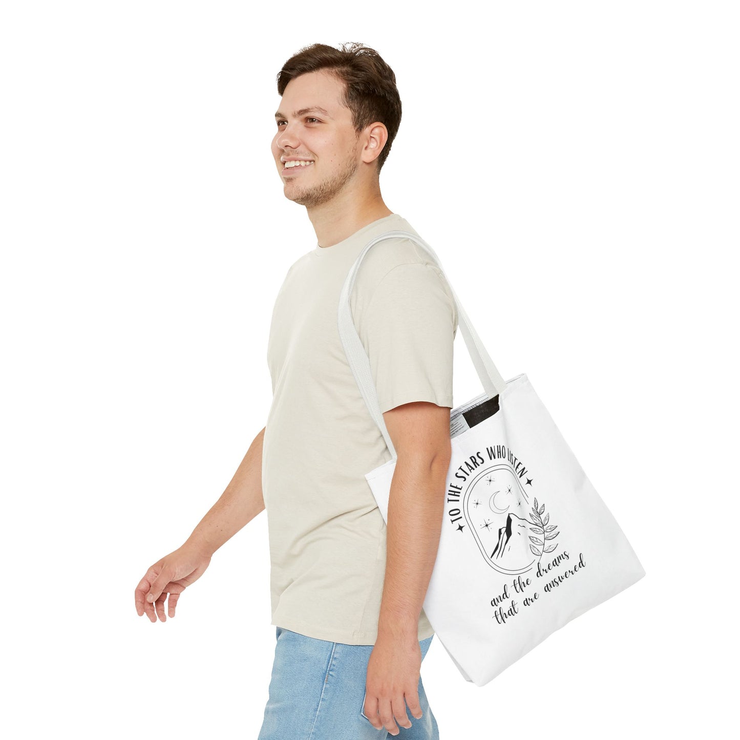 OFFICIALLY LICENSED SJM ACOTAR Merch - To the Stars Who Listen - Stylish Canvas Tote Bag for Dreamers