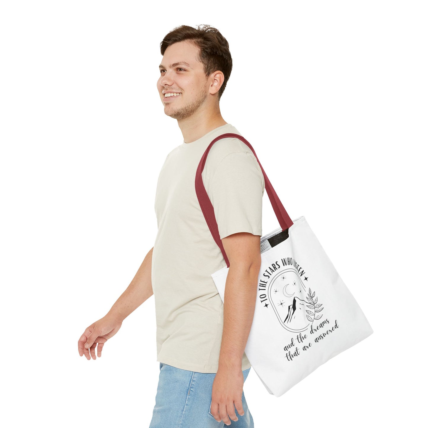 OFFICIALLY LICENSED SJM ACOTAR Merch - To the Stars Who Listen - Stylish Canvas Tote Bag for Dreamers