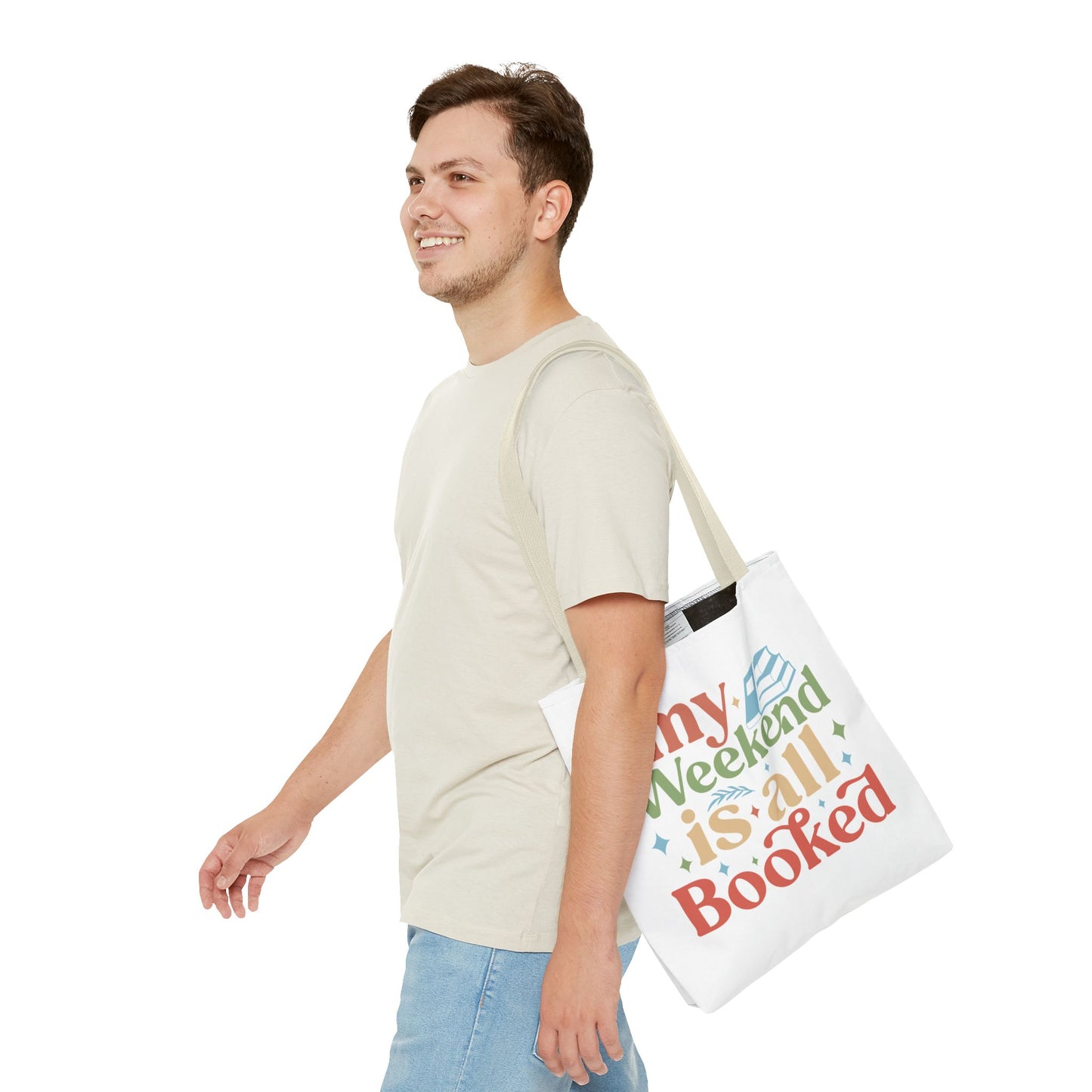 My Weekend Is All Booked Tote Bag - Perfect for Book Lovers and Weekend Adventures