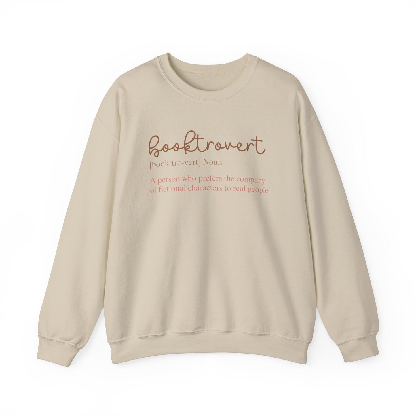 Booktovert Definition Sweatshirt - Funny Bookish Gift for Readers