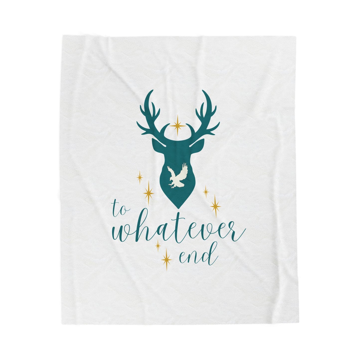 Throne of Glass "To Whatever End" Velveteen Throw | Officially Licensed Sarah J Maas Merch