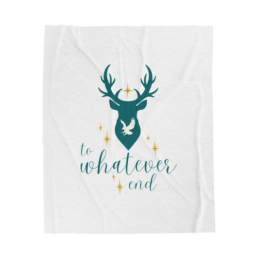 Throne of Glass "To Whatever End" Velveteen Throw | Officially Licensed Sarah J Maas Merch